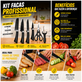 KIT FACAS LUATEK – QUALIDADE E PRECISÃO NA SUA COZINHA!