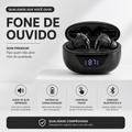 FONE BLUETOOTH TWS COM ESTOJO DIGITAL E SOM DE ALTA QUALIDADE
