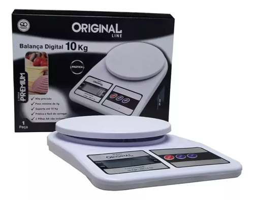 BALANÇA DIGITAL 10KG COZINHA PROFISSIONAL ALTA PRECISÃO 1G